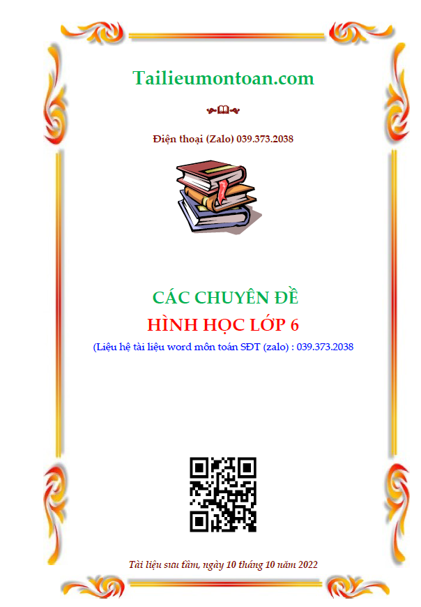 Các chuyên đề hình học lớp 6