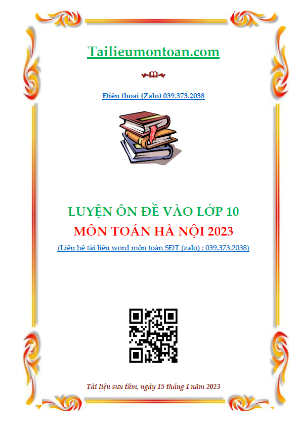 Luyện đề toán vào lớp 10 môn toán