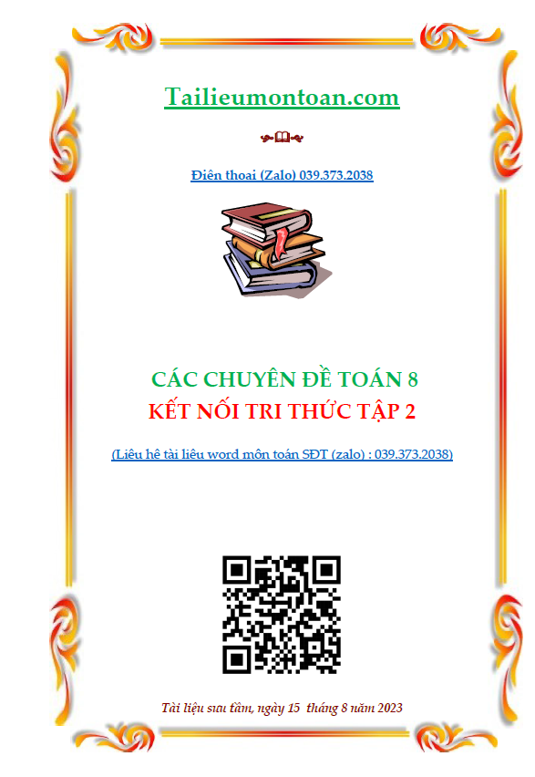 Chuyên đề  toán 8 kết nối tri thức tập 2