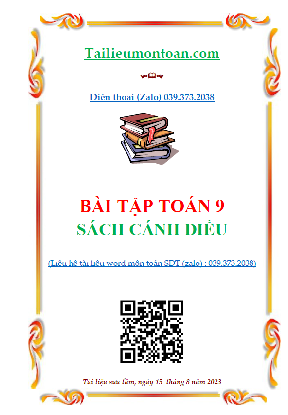 Bài tập toán 9 cánh diều