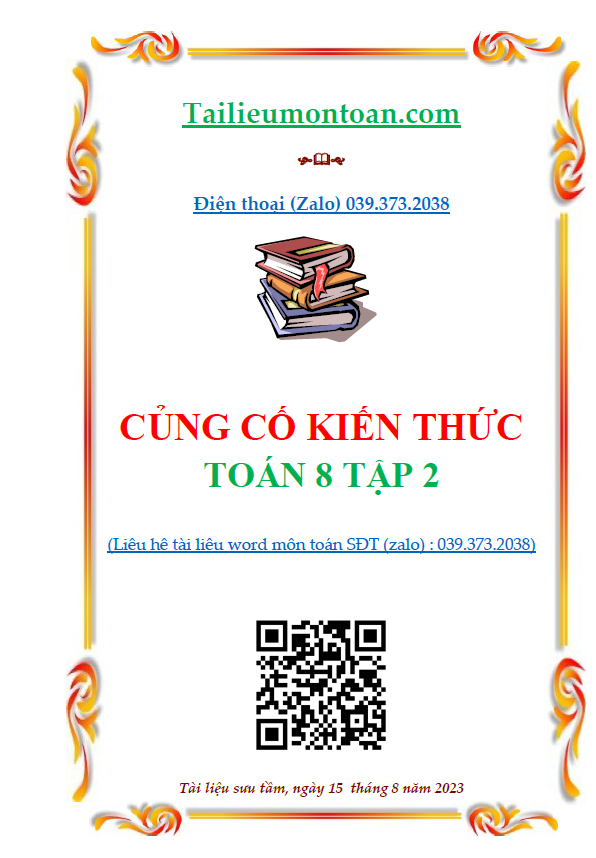 Củng cố toán lớp 8 tập 2