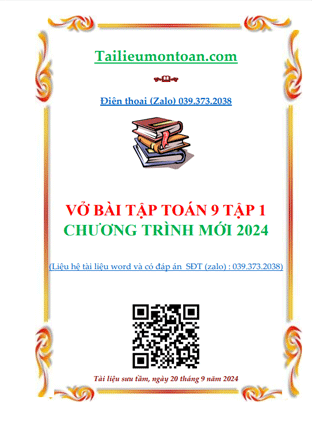 Vở bài tập toán lớp 9 tập 1 chương trình 1