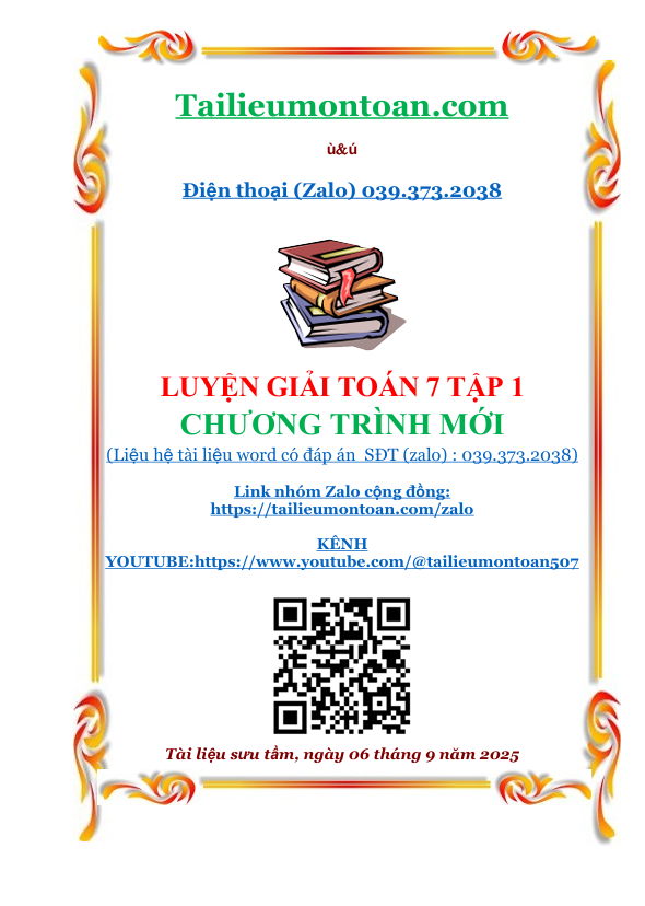 Luyện giải toán 7 tập 1