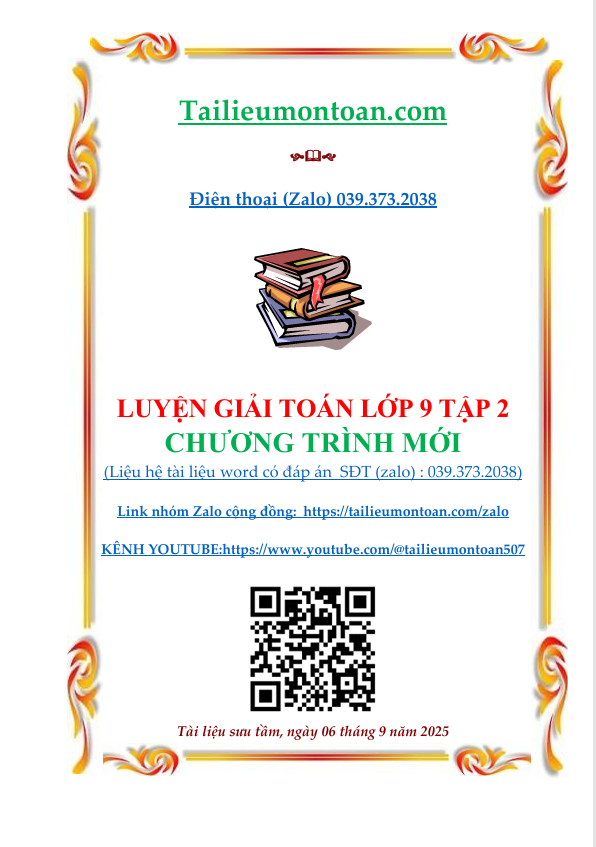 Luyện giải toán lớp 9 tập 2