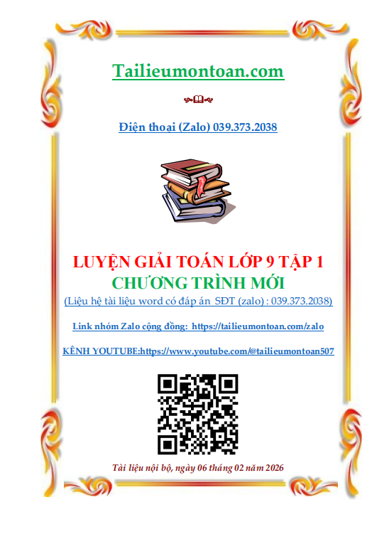 Luyện giải toán lớp 9 tập 1