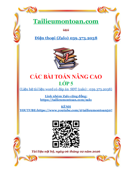 Toán nâng cao lớp 5