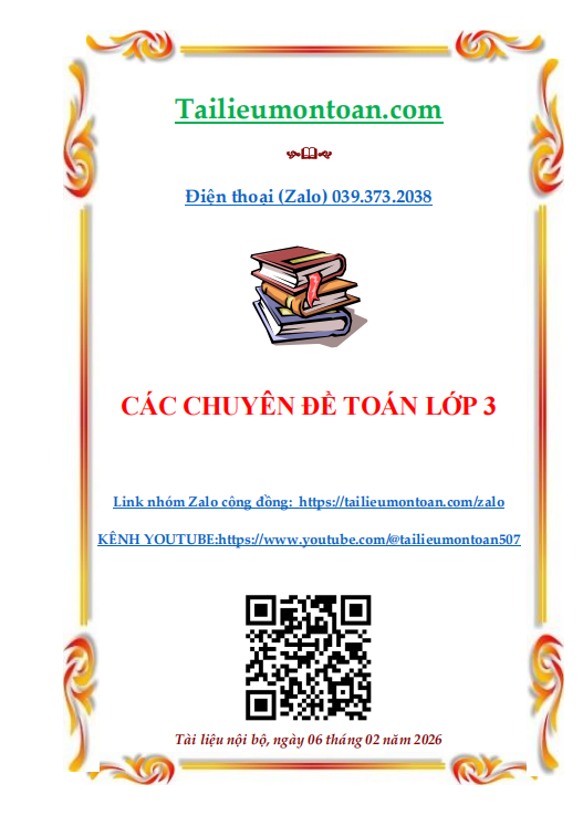 Chuyên đề toán lớp 3